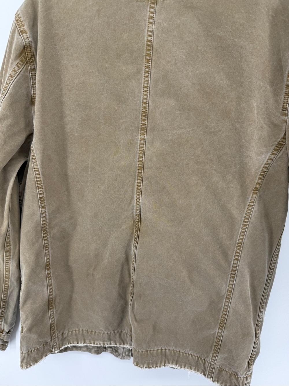 Lucky Brand Utility Grunge Workwear StreetwearKhaki Distressed Field Jacket SzM - Picture 9 of 11